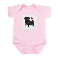 thumbnail image 1 of CafePress - Black Pug Love Infant Bodysuit - Baby Light Bodysuit, Size Newborn - 24 Months, 1 of 4