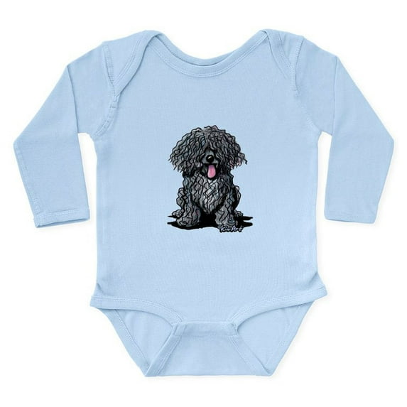 CafePress - Black Puli Long Sleeve Infant Bodysuit - Long Sleeve Cotton Baby Bodysuit