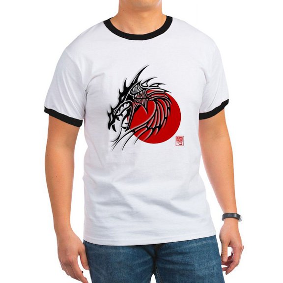 CafePress - Black Ringer T - 100% Cotton Ringed T-Shirt