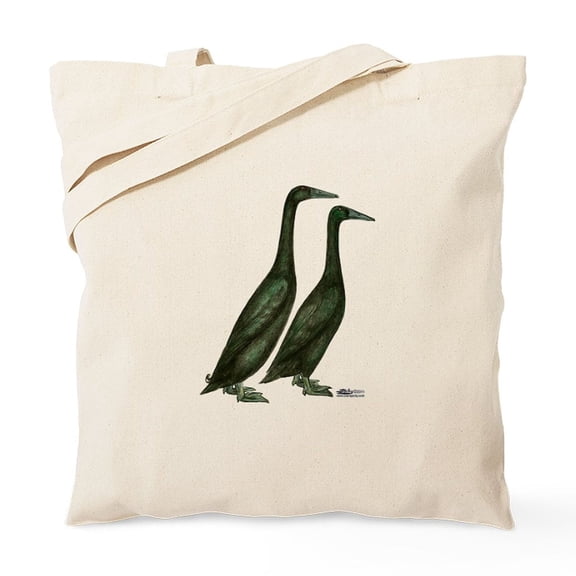 CafePress - Black Runner Ducks Tote Bag - Unisex Canvas Tote Bag, Beige, 1-Piece