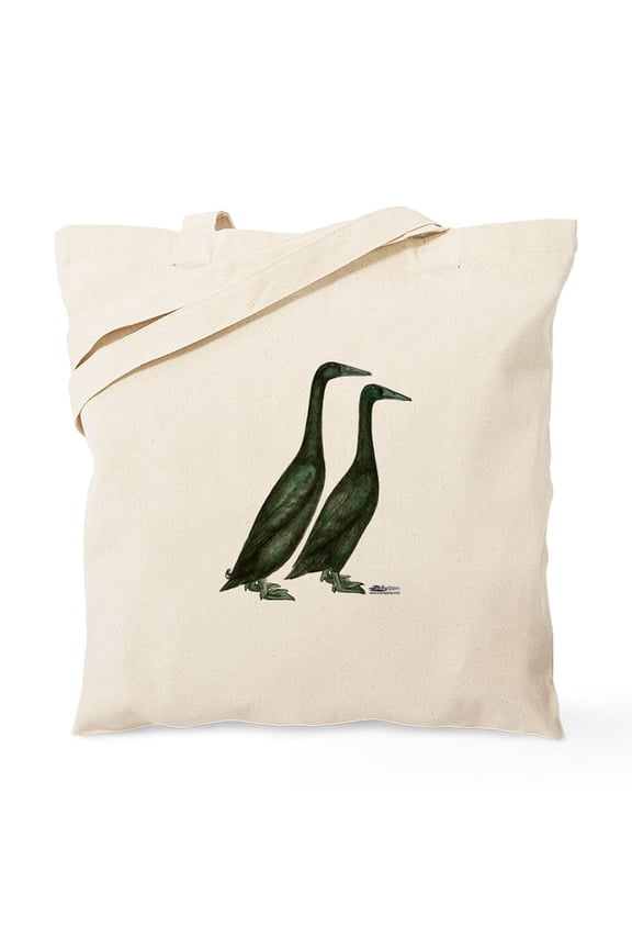 - Black Runner Ducks Tote Bag - Unisex Canvas Tote Bag, Beige, 1-Piece