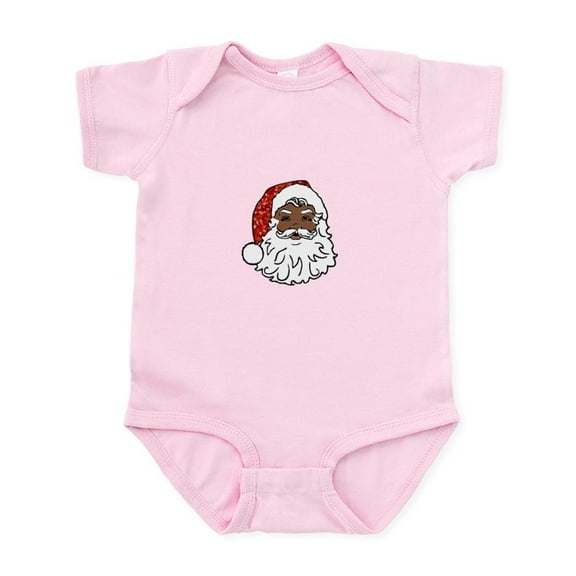 CafePress - Black Santa Claus Body Suit - Baby Light Bodysuit, Size Newborn - 24 Months