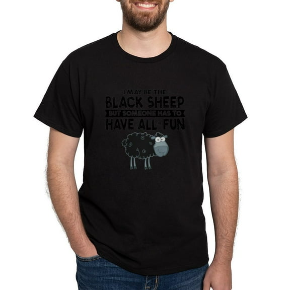 CafePress - Black Sheep Dark T Shirt - Men's Classic Graphic Cotton T-Shirt