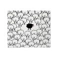 thumbnail image 1 of CafePress - Black Sheep Throw Blanket - Soft Fleece Throw Blanket, 50"x60" for All Ages, 1 of 2