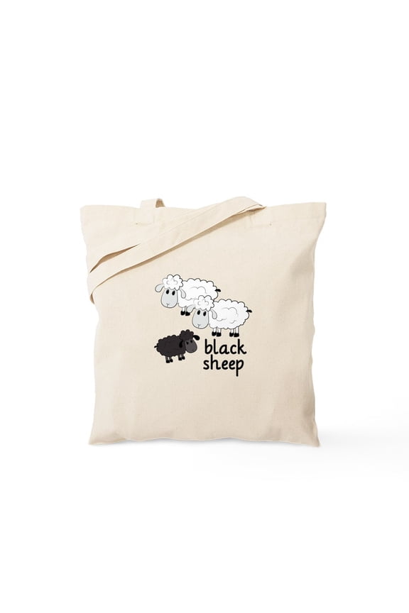 - Black Sheep Tote Bag - Unisex Canvas Tote Bag, Beige, 1-Piece