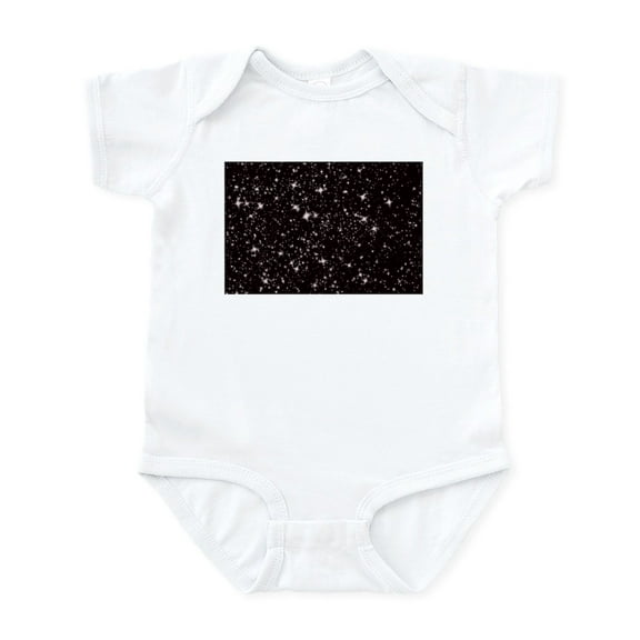 CafePress - Black Starry Night Body Suit - Baby Light Bodysuit, Size Newborn - 24 Months