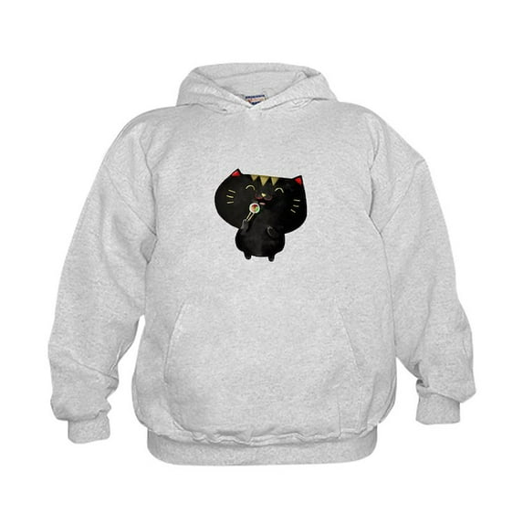 CafePress - Black Sushi Cat Hoodie - Kids Hooded Sweatshirt, Classic Hoodie