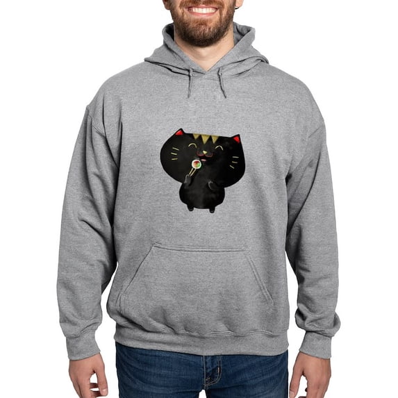 CafePress - Black Sushi Cat Hoodie - Pullover Hoodie, Hooded Sweatshirt