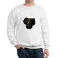 thumbnail image 1 of CafePress - Black Sushi Cat Sweatshirt - Crew Neck Sweatshirt, 1 of 4