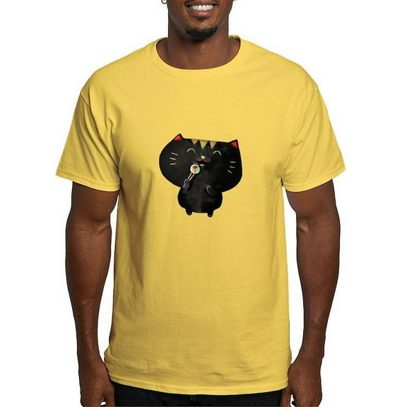 CafePress - Black Sushi Cat T Shirt - Men's Classic Graphic T-Shirt