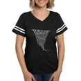thumbnail image 1 of CafePress - Black T Shirt - Womens Football Shirt, 1 of 4
