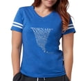 thumbnail image 1 of CafePress - Black T Shirt - Womens Football Shirt, 1 of 4