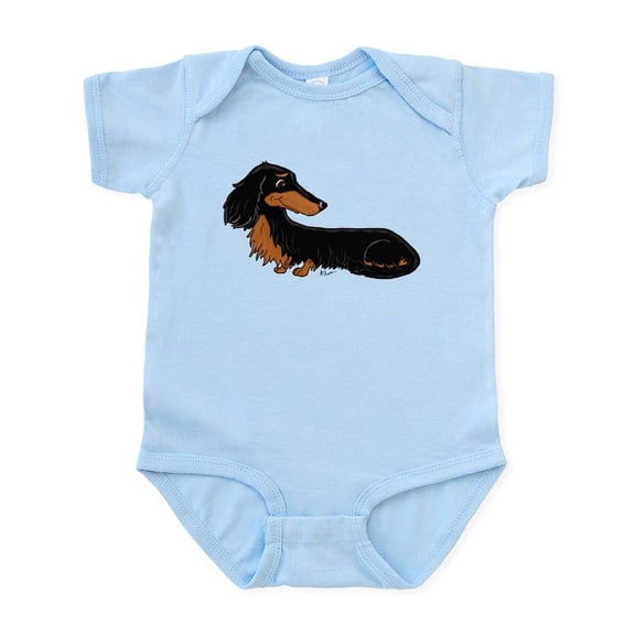 CafePress - Black Tan Dachshund Infant Bodysuit - Baby Light Bodysuit, Size Newborn - 24 Months