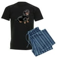 thumbnail image 1 of CafePress - Black Tan Dachshund Men's Dark Pajamas - Men's Dark Loose Fit Cotton Pajama Set, 1 of 7