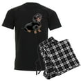 thumbnail image 1 of CafePress - Black Tan Dachshund Men's Dark Pajamas - Men's Dark Loose Fit Cotton Pajama Set, 1 of 7