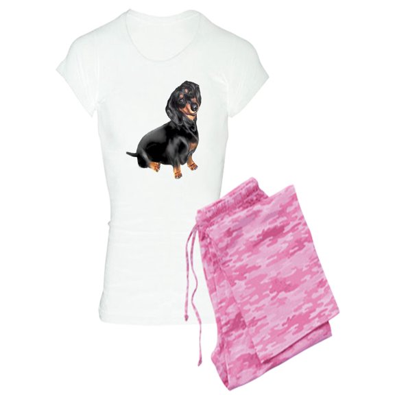 CafePress - Black Tan Dachshund - Women's Light Pajamas