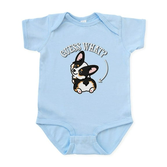 CafePress - Black Tricolor Corgi Body Suit - Baby Light Bodysuit, Size Newborn - 24 Months