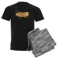 thumbnail image 1 of CafePress - Black Weiner Dog With All The Fixings Pajamas - Men's Dark Pajamas, 1 of 4