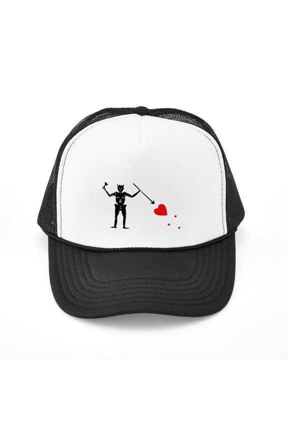 - Blackbeard - Trucker Hat - Polyester Foam Front and Nylon Mesh Weave Back