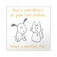 thumbnail image 1 of CafePress - Blackhomelessanimal Square Sticker 3 X 3 - Square Sticker 3" x 3", 1 of 1