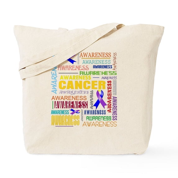 CafePress - Bladder Cancer Awareness Collage Tote Bag - Unisex Canvas Tote Bag, Beige, 1-Piece