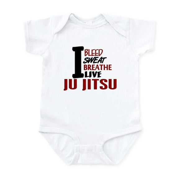 CafePress - Bleed Sweat Breathe Ju Jitsu Infant Bodysuit - Baby Light Bodysuit, Size Newborn - 24 Months