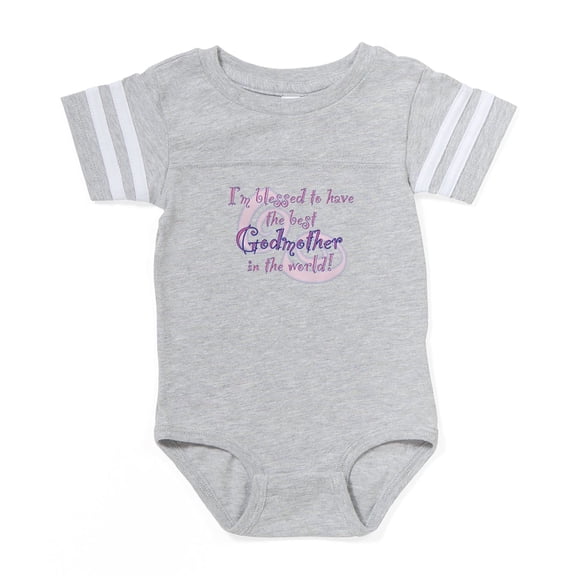 CafePress - Blessed Godmother Pk - Cute Infant Baby Football Bodysuit