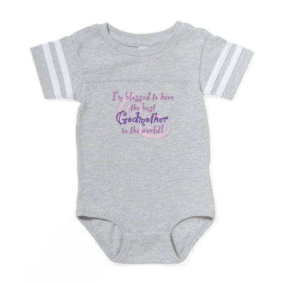 CafePress - Blessed Godmother Pk - Cute Infant Baby Football Bodysuit