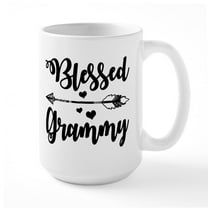 CafePress - Blessed Grammy Mugs - 15 oz Ceramic Large White Novelty Mug