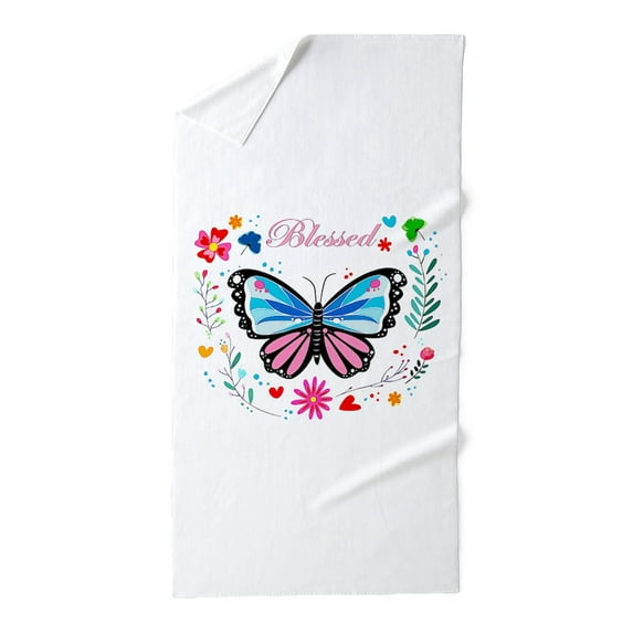 CafePress - Blessed - Large Beach Towel, Soft 30"x60" Towel with Unique Design