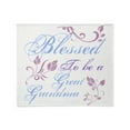 thumbnail image 1 of CafePress - Blessed To Be A Great Grandma Throw Blanket - Soft Fleece Throw Blanket, 50"x60" for All Ages, 1 of 2
