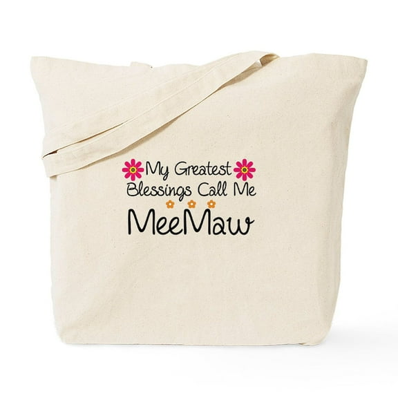 CafePress - Blessings Meemaw Tote Bag - Unisex Canvas Tote Bag, Beige, 1-Piece