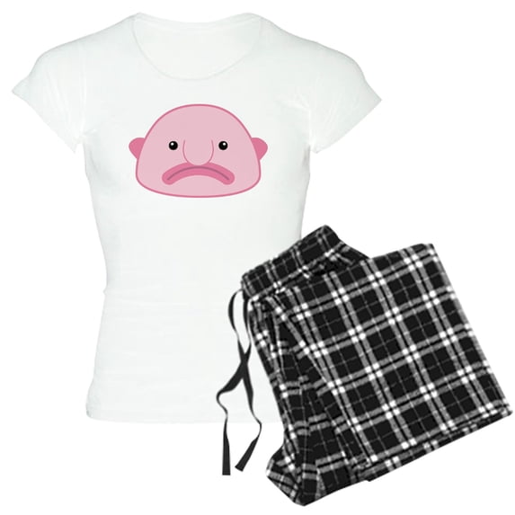CafePress - Blobfish Pajamas - Women's Short Sleeve Print T-Shirt and Pants Light Cotton Pajama Set