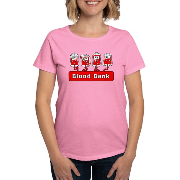 CafePress - Blood Bank T Shirt - Women's Traditional Fit Dark T-Shirt