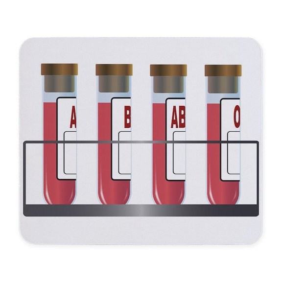 CafePress - Blood Group Samples Mousepad - Non-slip Rubber Mousepad, Gaming Mouse Pad