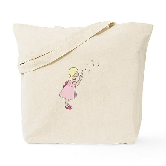 CafePress - Blowing Dandelion Tote Bag - Unisex Canvas Tote Bag, Beige, 1-Piece