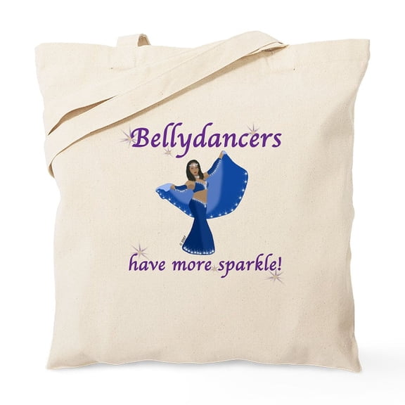 CafePress - Blue Bellydancer Tote Bag - Unisex Canvas Tote Bag, Beige, 1-Piece