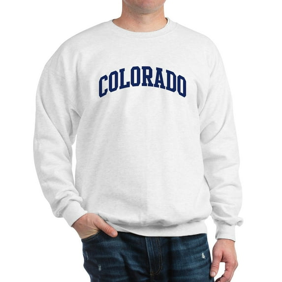 CafePress - Blue Classic Colorado Sweatshirt - Crew Neck Sweatshirt