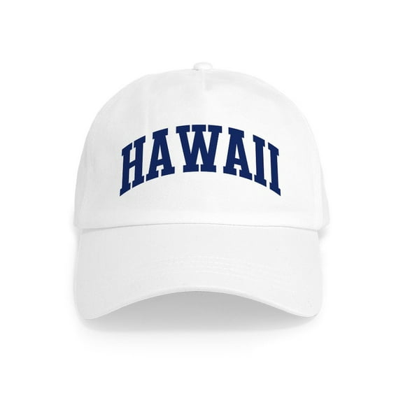 CafePress - Blue Classic Hawaii Cap - Adjustable 100% Brushed Unisex Casual Cotton Baseball Cap, Beige, 1