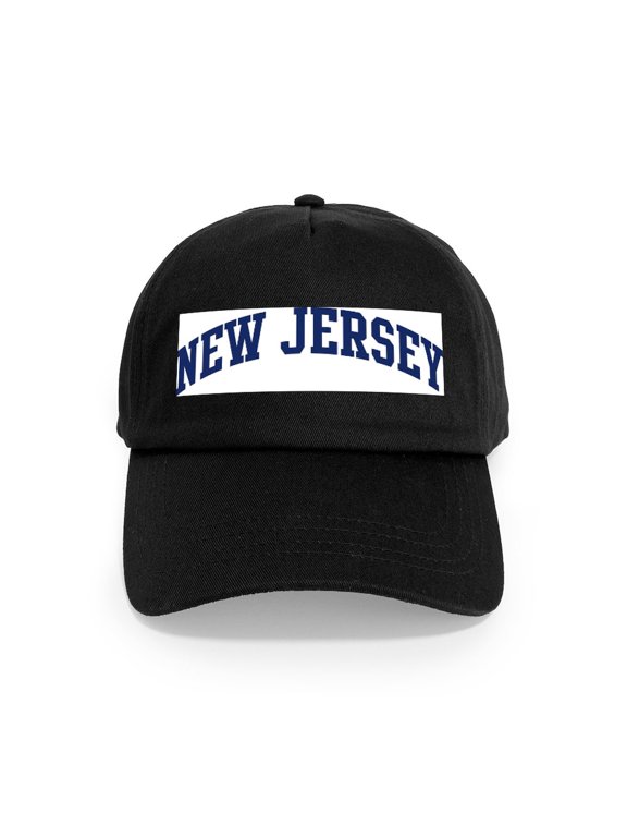 - Blue Classic New Jersey Cap - Adjustable 100% Brushed Unisex Casual Cotton Baseball Cap, Beige, 1