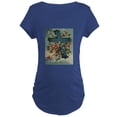 thumbnail image 1 of CafePress - Blue Cross Card Maternity Dark T Shirt - Maternity Dark T-Shirt, 1 of 3