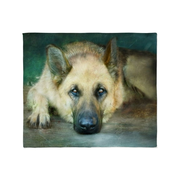 CafePress - Blue Dreams German Shepherd Throw Blanket - Soft Fleece Throw Blanket, 50"x60" for All Ages