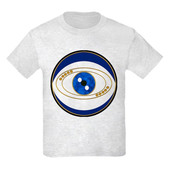 CafePress - Blue Evil Eye With Gold Accents T Shirt - Light Classic Kids Graphic, Short Sleeve T-Shirt, Sizes XS-XL