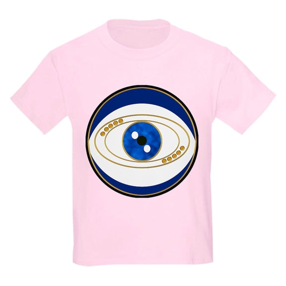 CafePress - Blue Evil Eye With Gold Accents T Shirt - Light Classic Kids Graphic, Short Sleeve T-Shirt, Sizes XS-XL