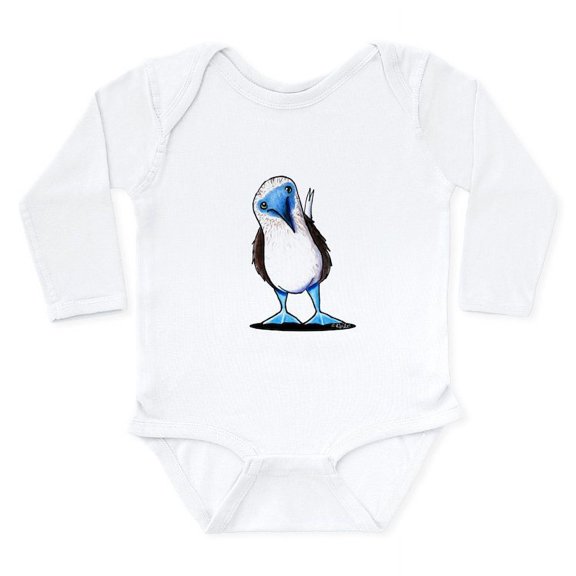 CafePress - Blue Footed Booby Long Sleeve Infant Bodysuit - Long Sleeve Cotton Baby Bodysuit
