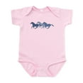 thumbnail image 1 of CafePress - Blue Galloping Horses Infant Bodysuit - Baby Light Bodysuit, Size Newborn - 24 Months, 1 of 4