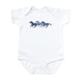 thumbnail image 1 of CafePress - Blue Galloping Horses Infant Bodysuit - Baby Light Bodysuit, Size Newborn - 24 Months, 1 of 4