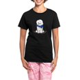 thumbnail image 1 of CafePress - Blue Hanky Bichon Women's Dark Pajamas - Women's Short Sleeve Print T-Shirt and Pants Dark Cotton Pajama Set, 1 of 7