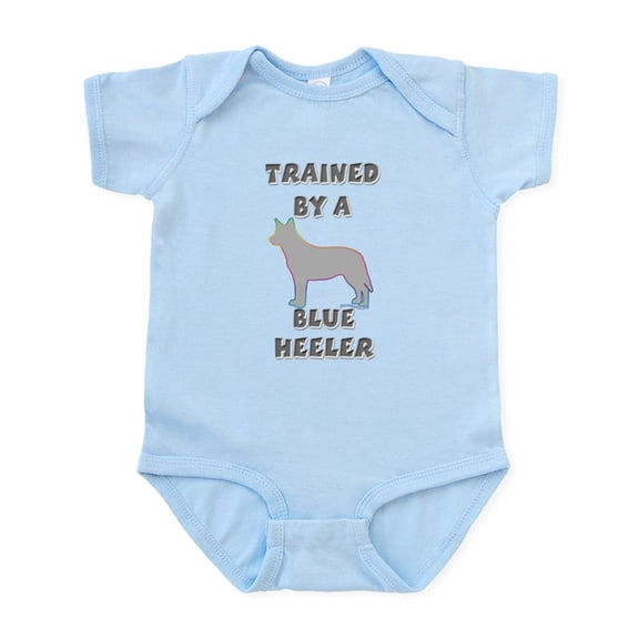 CafePress - Blue Heeler Slvr Infant Bodysuit - Baby Light Bodysuit, Size Newborn - 24 Months