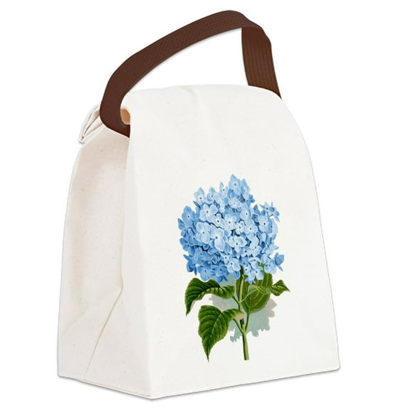 CafePress - Blue Hydrangea Flowers - Canvas Lunch Bag with Strap Handle